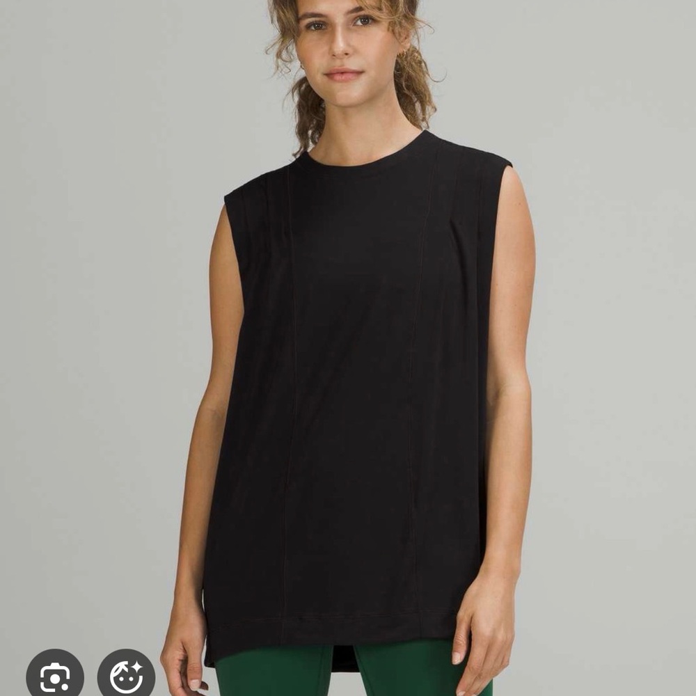 Lululemon modal pleated Muscle Tee